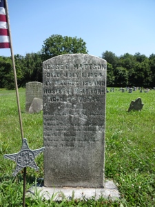 Jesse Mattson's Grave at Valley Forge Baptist Church, Valley Forge, PA