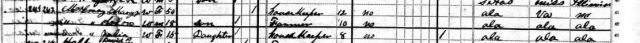 1880 Census - Henderson County, Texas Mary Jane McCrary Family